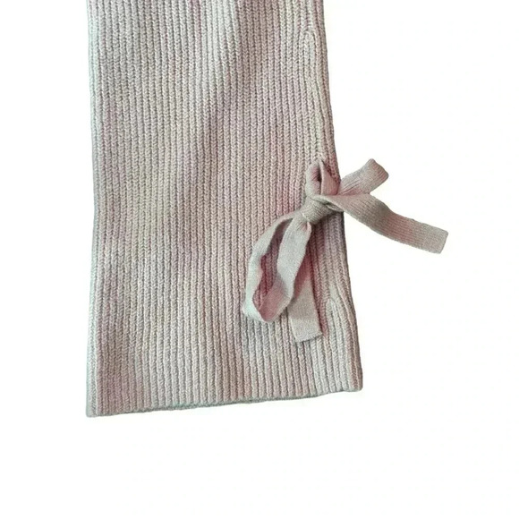 AERIE PINK V NECK BELL SLEEVE SIDE SLIT SWEATER- SIZE XL - Picture 6 of 7